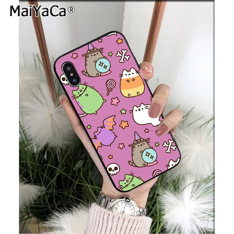 Мягкий высококачественный чехол для телефона MaiYaCa Witch Cat из ТПУ iPhone X XS MAX 6 6S 7 7plus 8