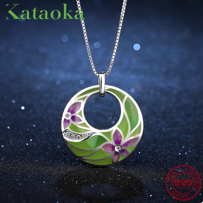 Подвески женские из серебра 2018 пробы с блестящим прозрачным цирконием и цветами |