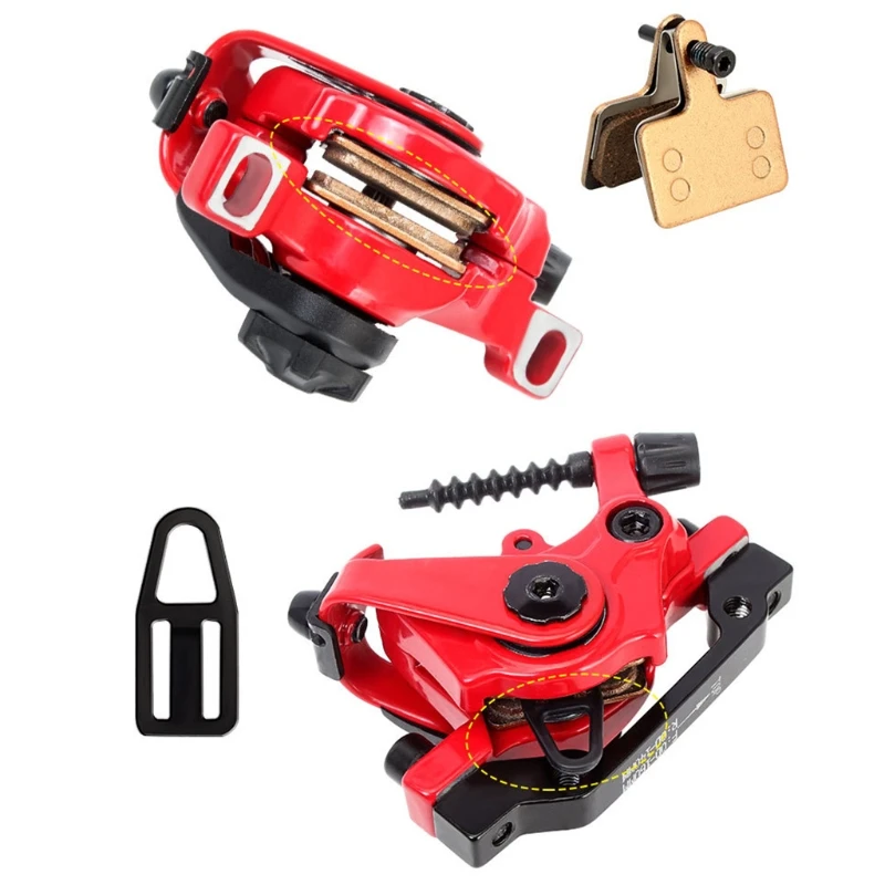 

MTB Bike Mechanical Disc Brake Bilateral 160 180 MM Calipers Rotor Set BMX Scooter Front Rear Bicycle Parts