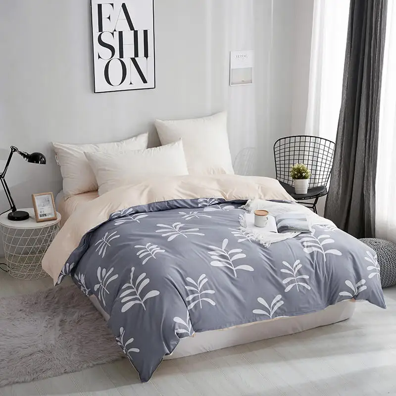 Классический Простой пододеяльник в полоску с синим принтом пододеяльники