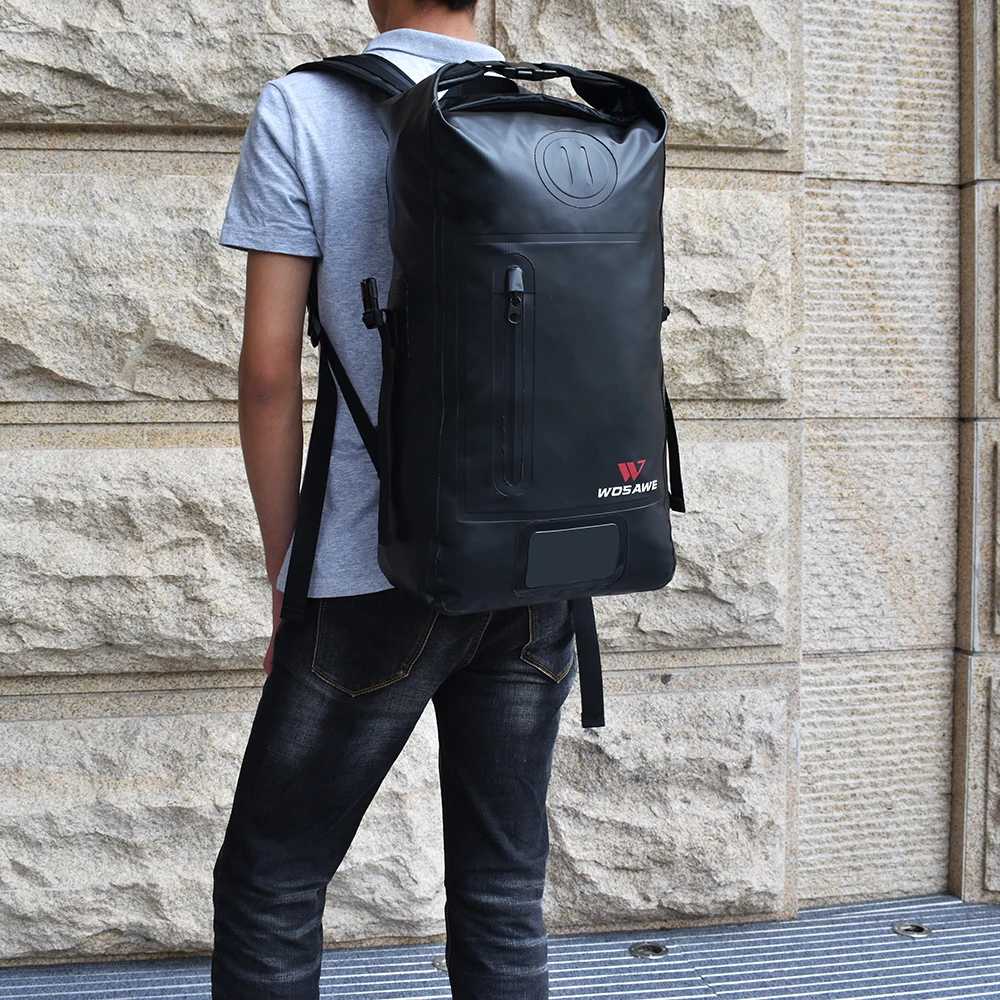 WOSAWE 25L мотоциклетный рюкзак сумка из ПВХ водонепроницаемая мотоциклетная