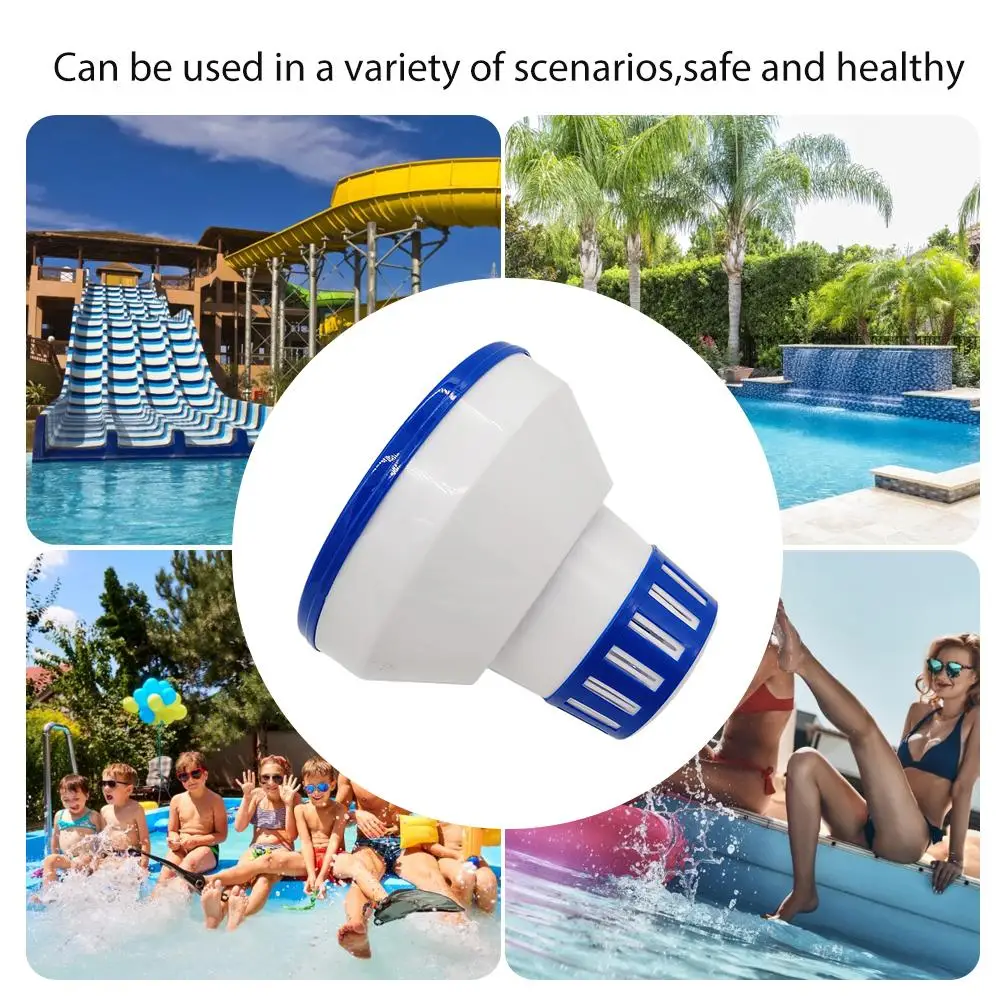 

Floating Water Swimming Pool Accessories 10 Inch Chlorine Dispenser Float Deluxe Large Secure Swimming Gloves Chlorine Dispenser