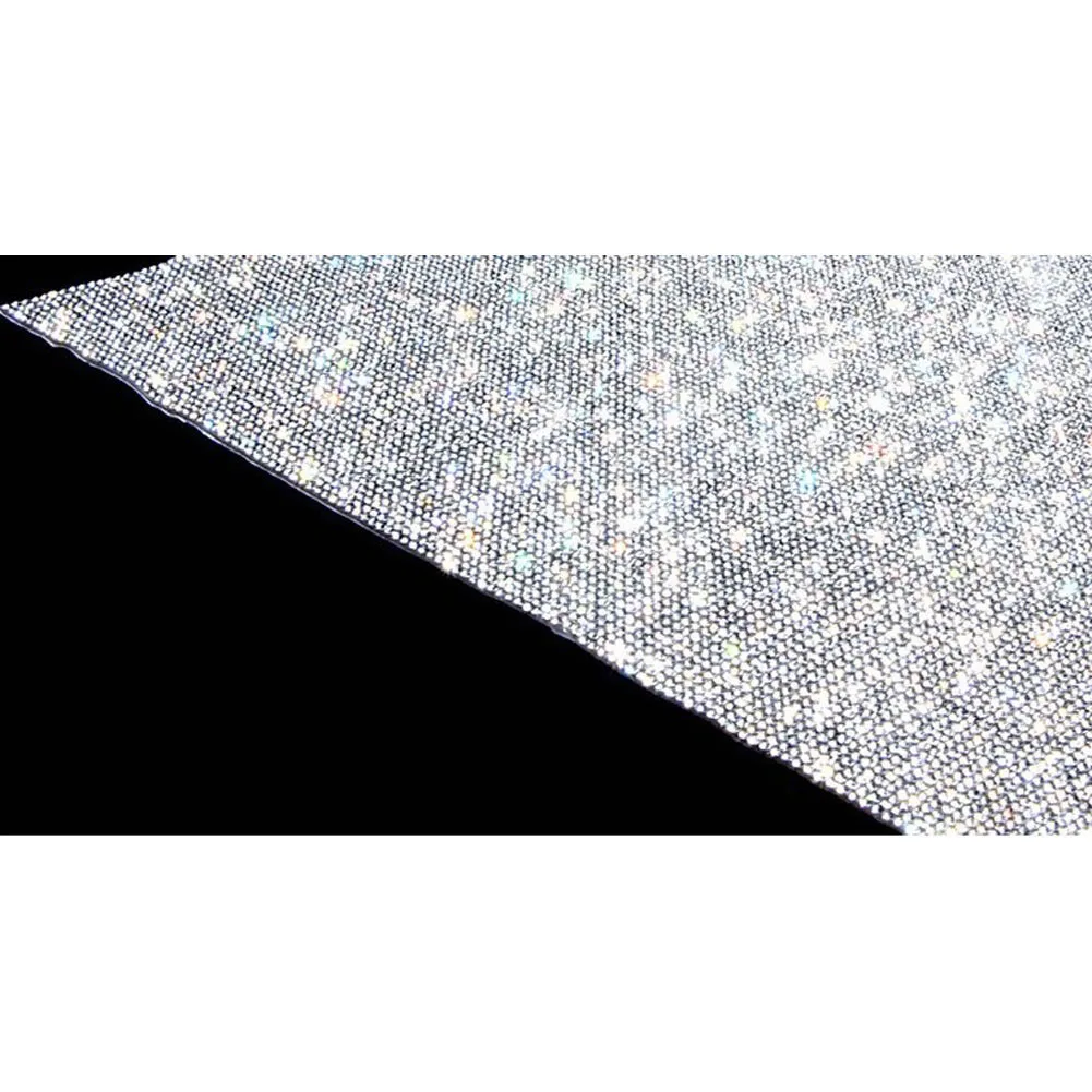 Прозрачные белые кристаллы Bling самоклеящиеся стразы модные наклейки для