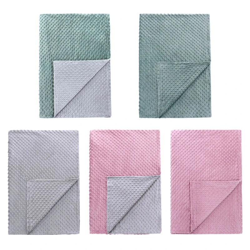 

Crystal Velvet Newborn Baby Infant Swaddle Blanket Sleeping Bag Baby Wrap Beanie Baby soft spotted blanket silk satin backing