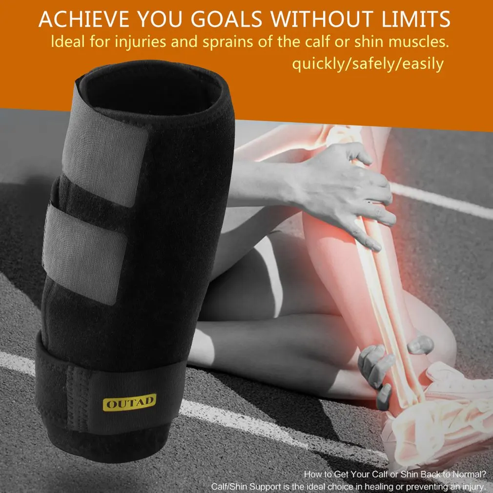 Фиксаж голени регулируемые неопреновые накладки на для сжатия ног поддержка
