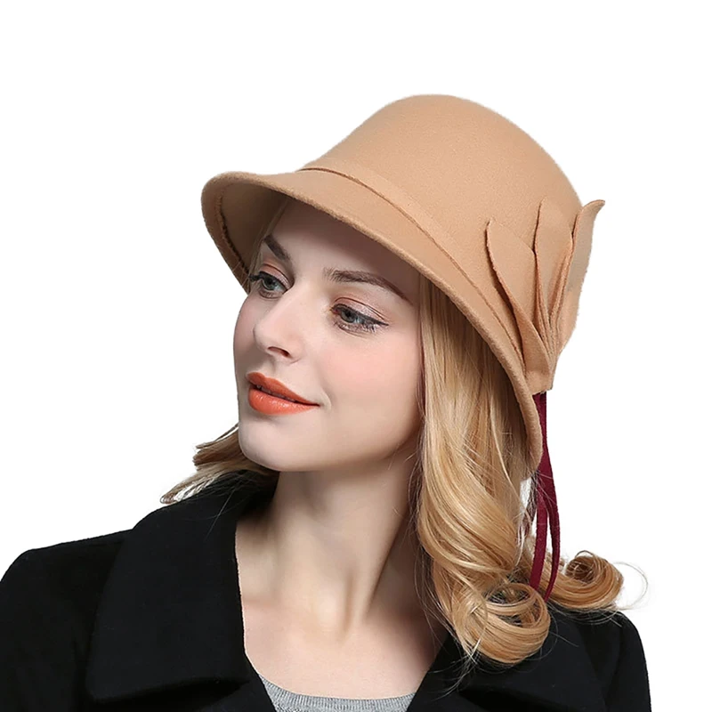 Шляпа женские шапки зимняя теплая фетровая шляпа из искусственной шерсти модная