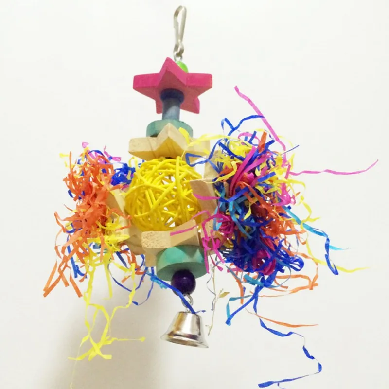 Игрушки для дома птицы попугай жевательные игрушки пятиконечная звезда