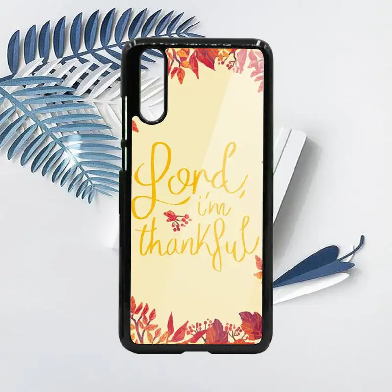 

Thanksgiving Fallen leaves Phone Case PC For Samsung galaxy S note 8 9 20 10 e lite2019 plus pro ultra