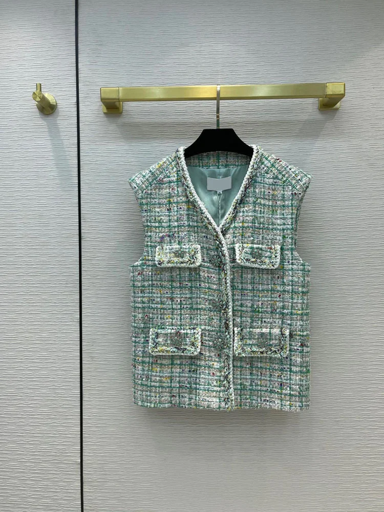 

Женская Трикотажная майка с V-образным вырезом и четырьмя карманами