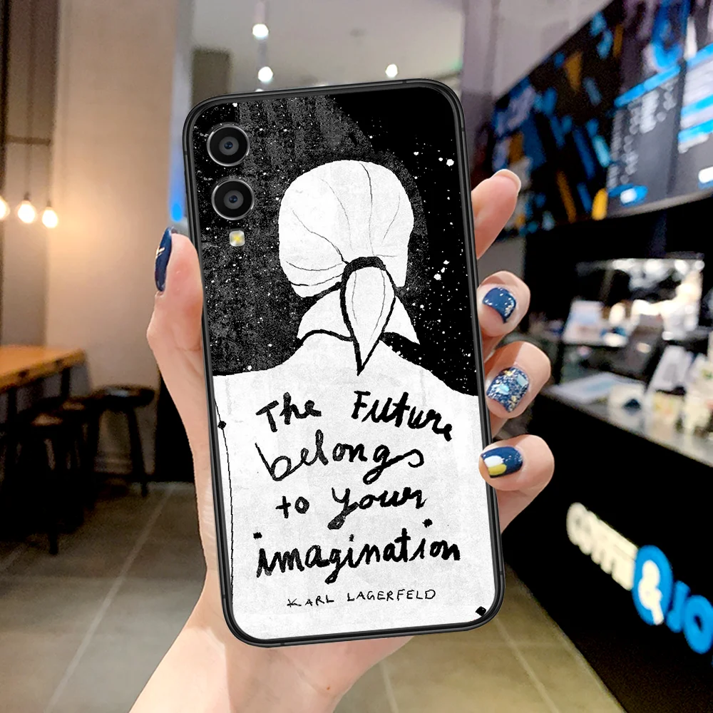 

Fashion KARLLs Brand Phone Case For Huawei Honor 6A 7A 7C 8 8A 8X 9 9X 10 10i 20 Lite Pro Play black Etui Silicone Back Fashion