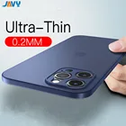 Ультра тонкий 0,2 мм Полупрозрачный матовый чехол для телефона Iphone 13 12 11 PRO MAX X XR XS 5 SE 2020 6 6S 7 8 Plus Жесткий ПК ударопрочный чехол