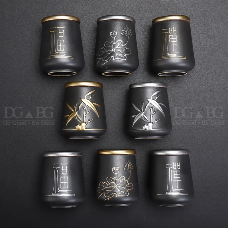 Черный урны для керамики пепел урна золы герметичный кремации на память о