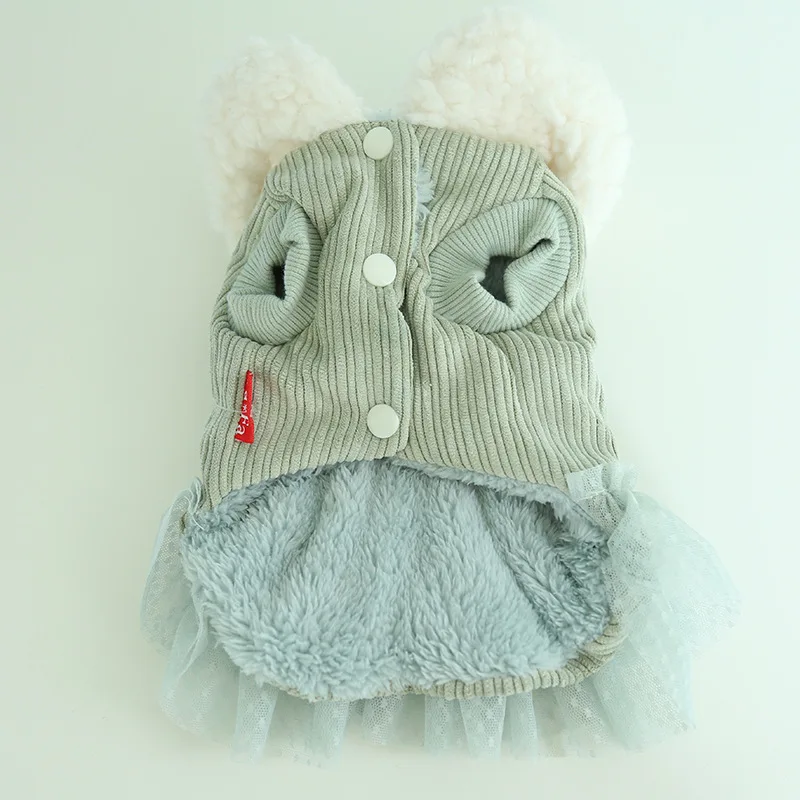 Платья для маленьких собак пальто зимняя утепленная одежда домашних животных