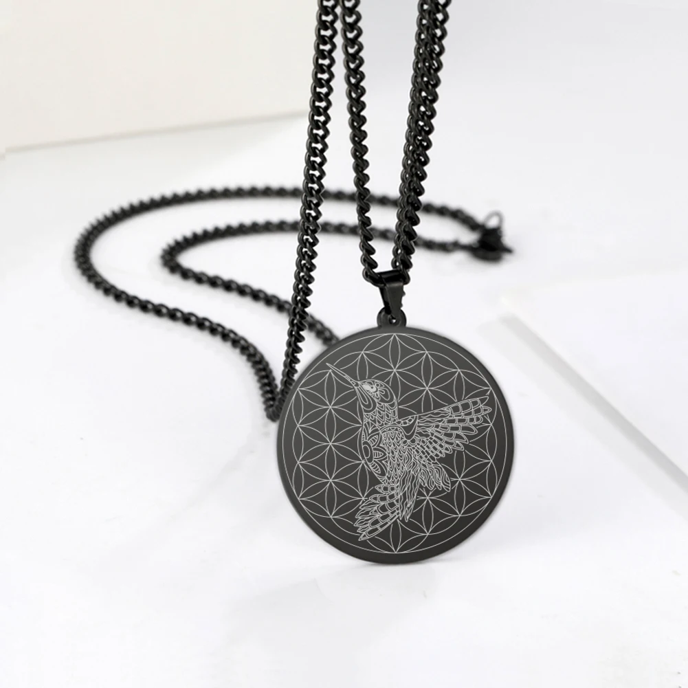 Животное сова цветы жизни амулеты классный кулон Длинная цепочка чокер