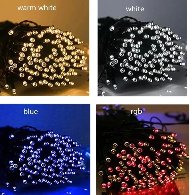 Solar String Lamps For Garden Waterproof Outdoor Lighting 5M 7M 12M 22M 6V Christmas Xmas Holiday Decoration Fairy Battery |