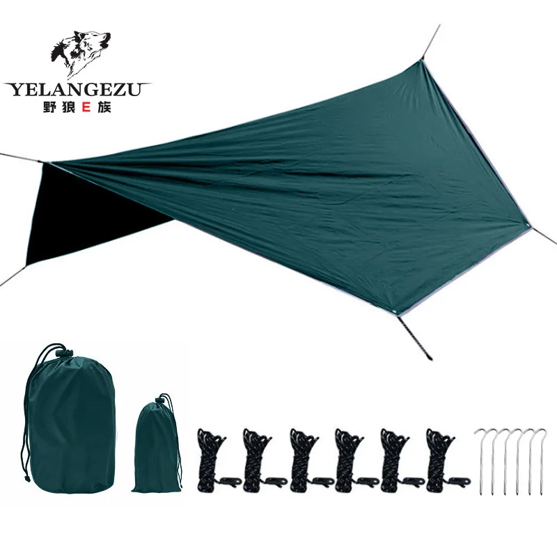

Outdoor camping polyester plaid cloth waterproof, rainproof, sunscreen and sunshade multifunctional camping tent mat