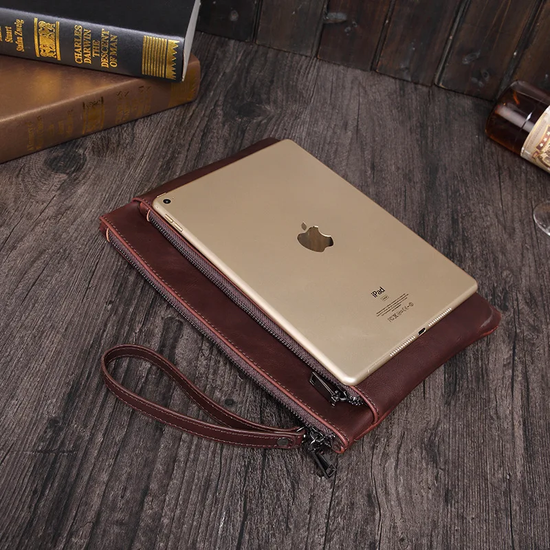 

Fashion Solid Men's Clutch Bag Leather Men Envelope Bag Clutch Pu Leather Bag Male Clutches