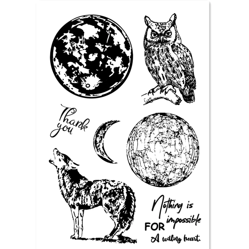 Горячая Распродажа прозрачные штампы темного леса/силиконовые уплотнения