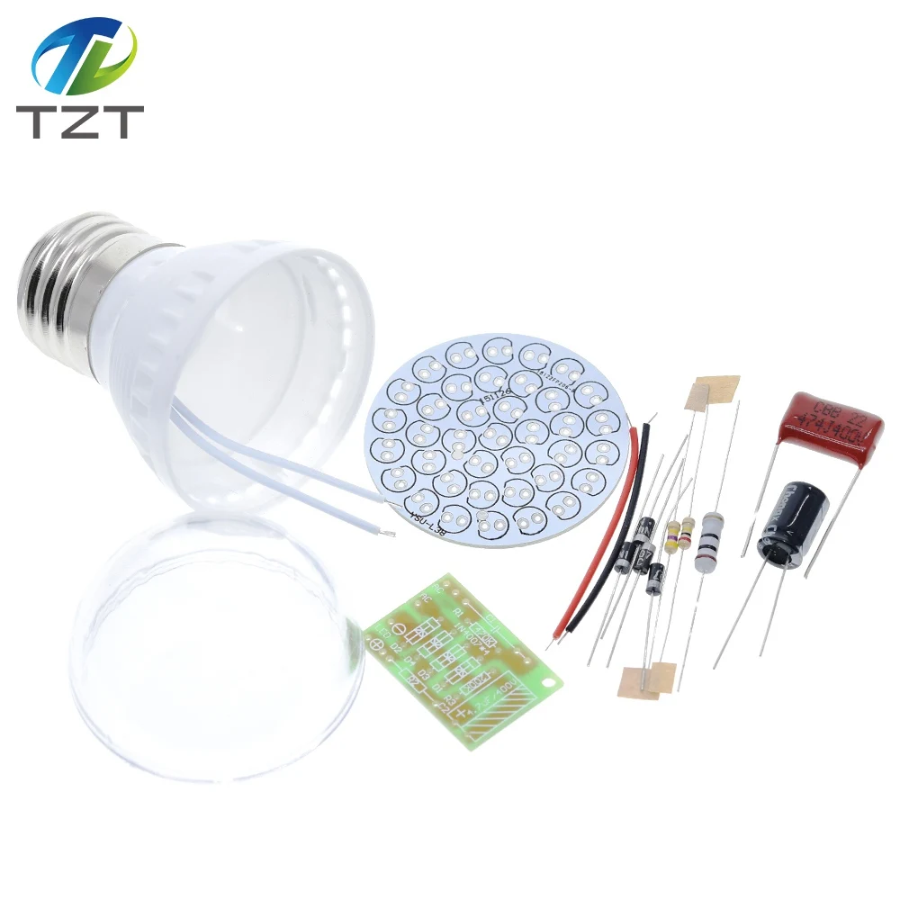 TZT AC 85V 277V Мини энергосберегающие 2 4 W 38 светодиодные лампы DIY Набор для кемпинга на