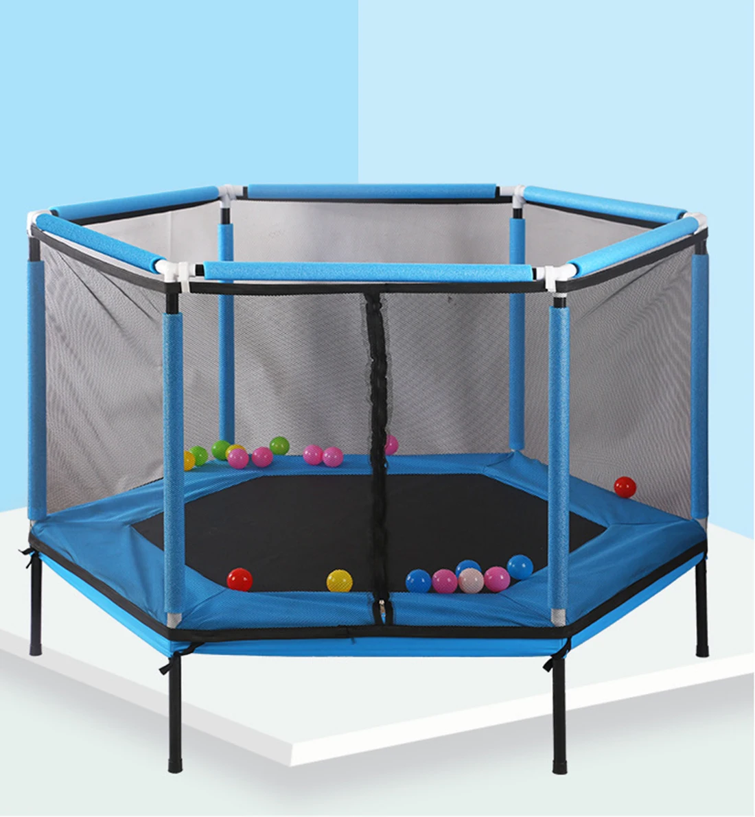 Детский домашний батут с защитной сеткой для прыжков детский занятий фитнесом на