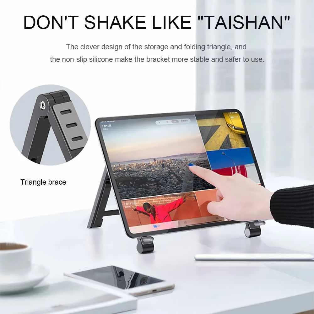 3 в 1 Режим складной алюминиевый ноутбук мобильный телефон Подставка для Macbook Pro Air