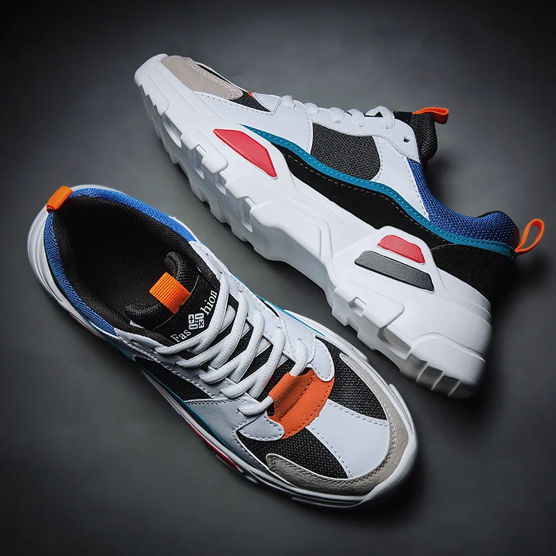 Кроссовки мужские спортивные на толстой подошве модные для улицы | Спорт и