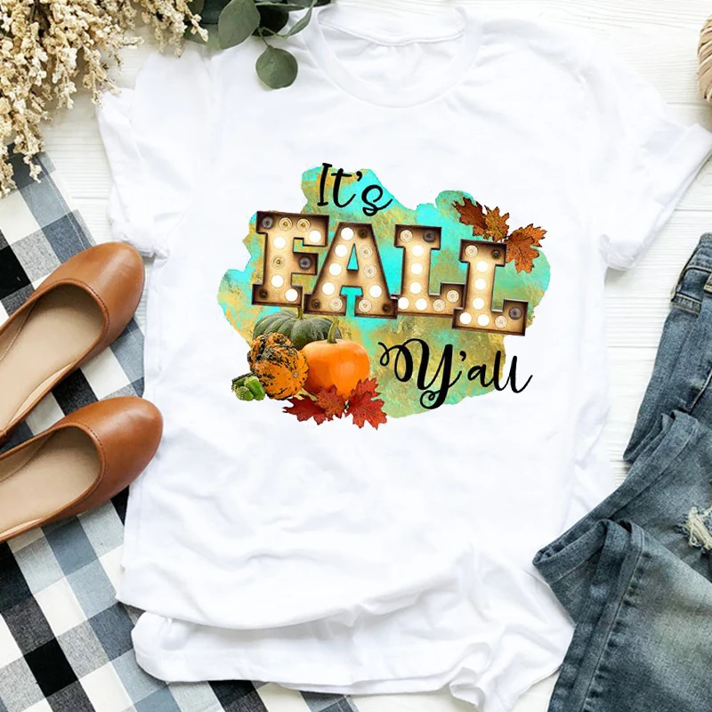 Женская одежда в виде тыквы осенняя женская футболка с рисунком стиле 1920 х годов