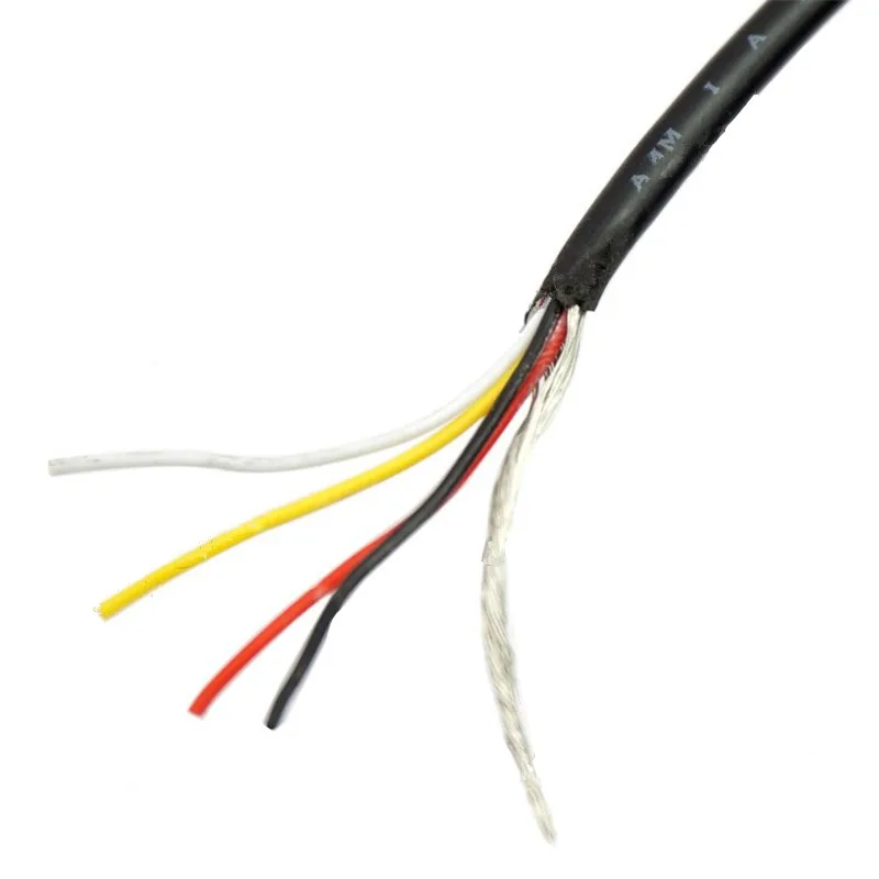 1m elektrische gitarre bass pickup hookup 4 core abgeschirmtes kabel gitarre töpfe hookup draht 4 core und erde draht gitarre teile free global s