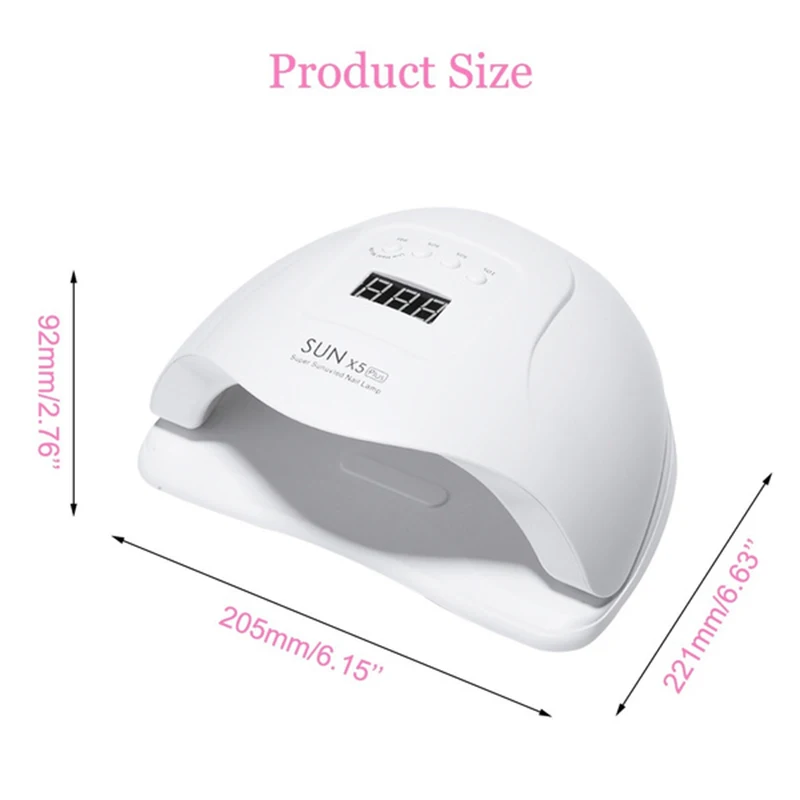 

UV Nail Lamp LED Light Gel Curing Professional Machine Nail Dryer For Curing Nail Gel Polish Manicure Tool