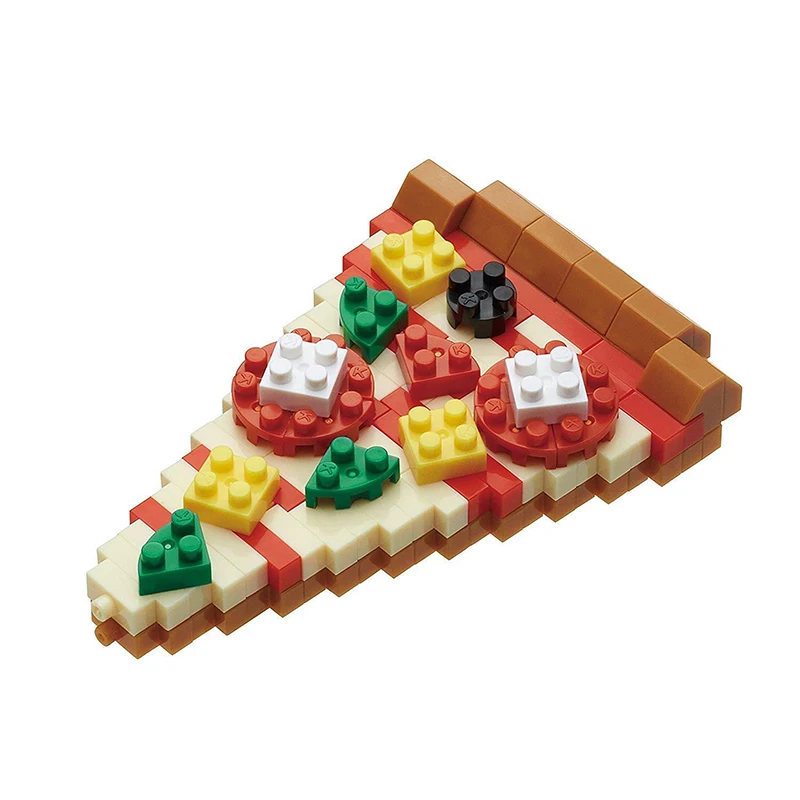 NBC244 Nanoblock пицца Строительные блоки мини Кирпичи Игрушка 160 шт. 12 лет +|Блочные