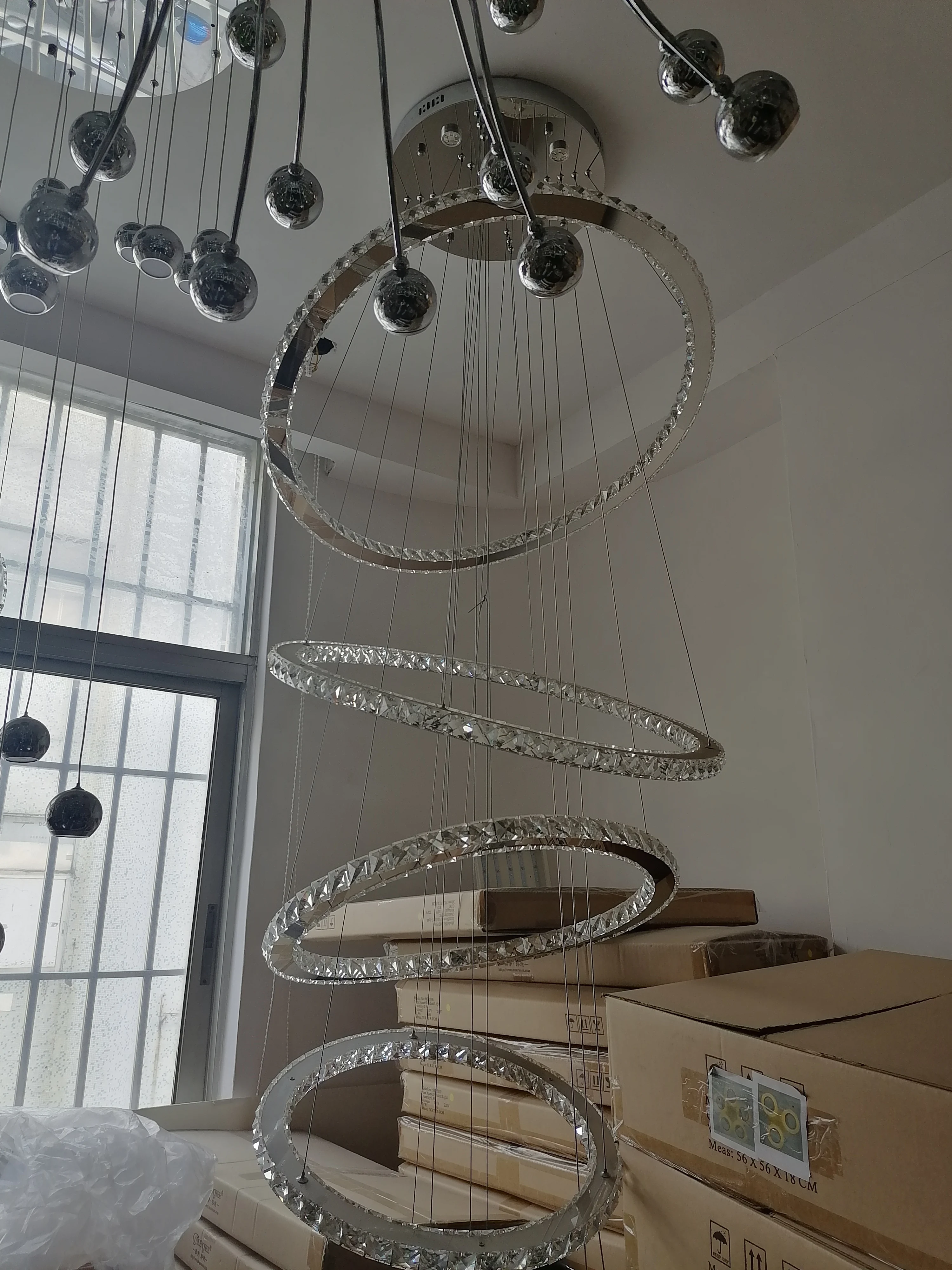 Современная люстра с подвесками светильник K9 украшением в виде кристаллов