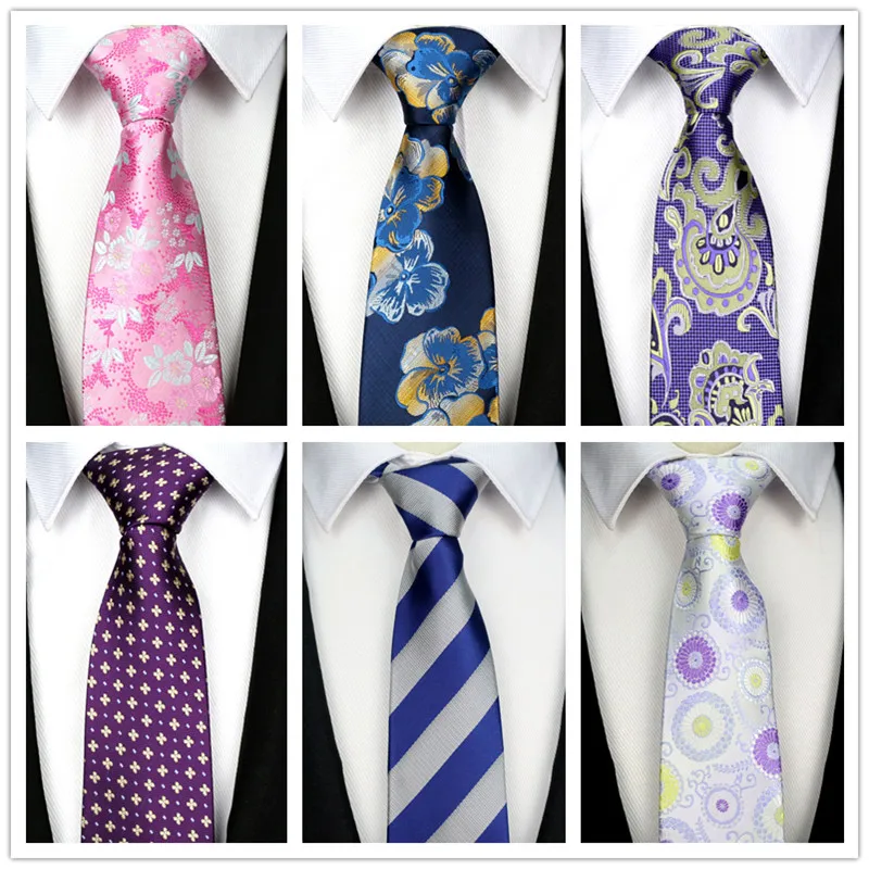 56 цветов новые шелковые мужские галстуки 8 см классические полосатые пледы Foral