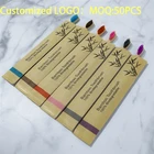 50 шт., портативные биоразлагаемые зубные щётки