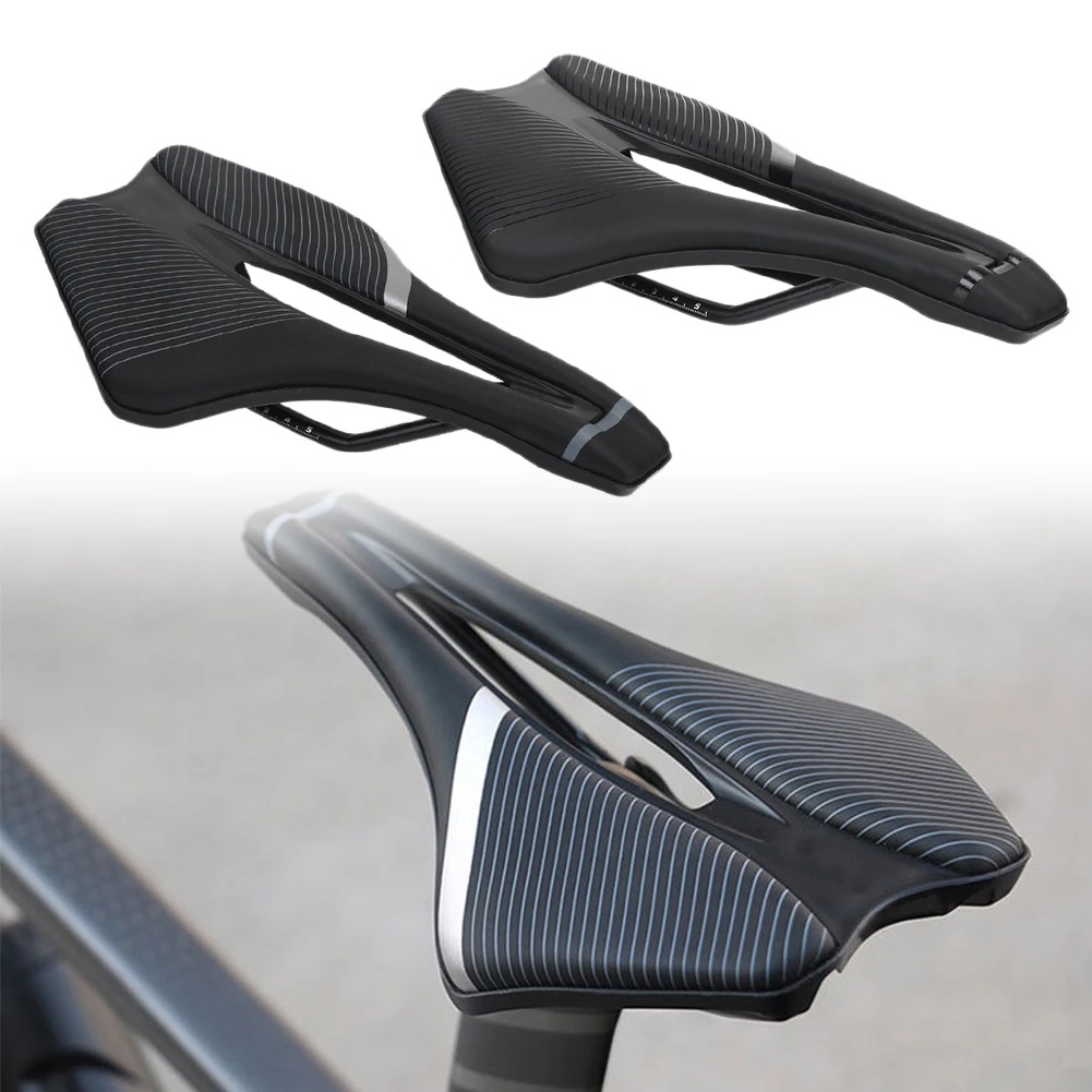 

Bicycle Soft Thick Saddle Mountain Road Bike Cycling Wide Seat Cushion Hollow Road/MTB Bike Carbon Saddle Seat Bike Accessories
