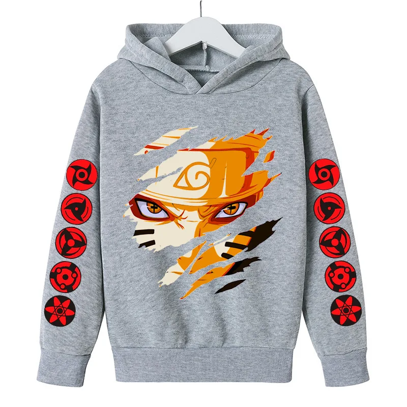 

2022 Spring Autumn Hoodie Long Sleeve Top Clothes Japanese Anime Boys Girls Children Cartoon Fashion Sweater Coat 4-14 Years Old