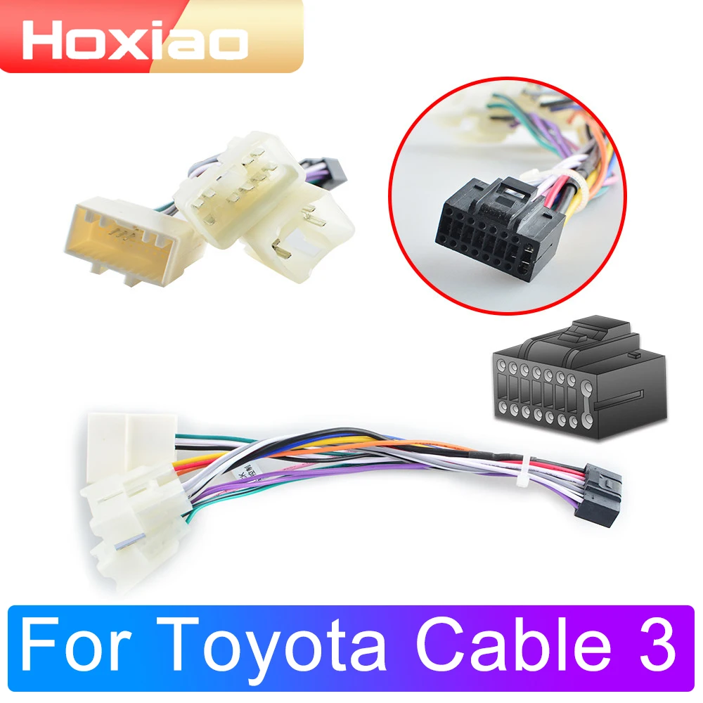 2DIN автомобильный Android мультимедийный плеер для Toyota Cable|Кабели адаптеры и разъемы|