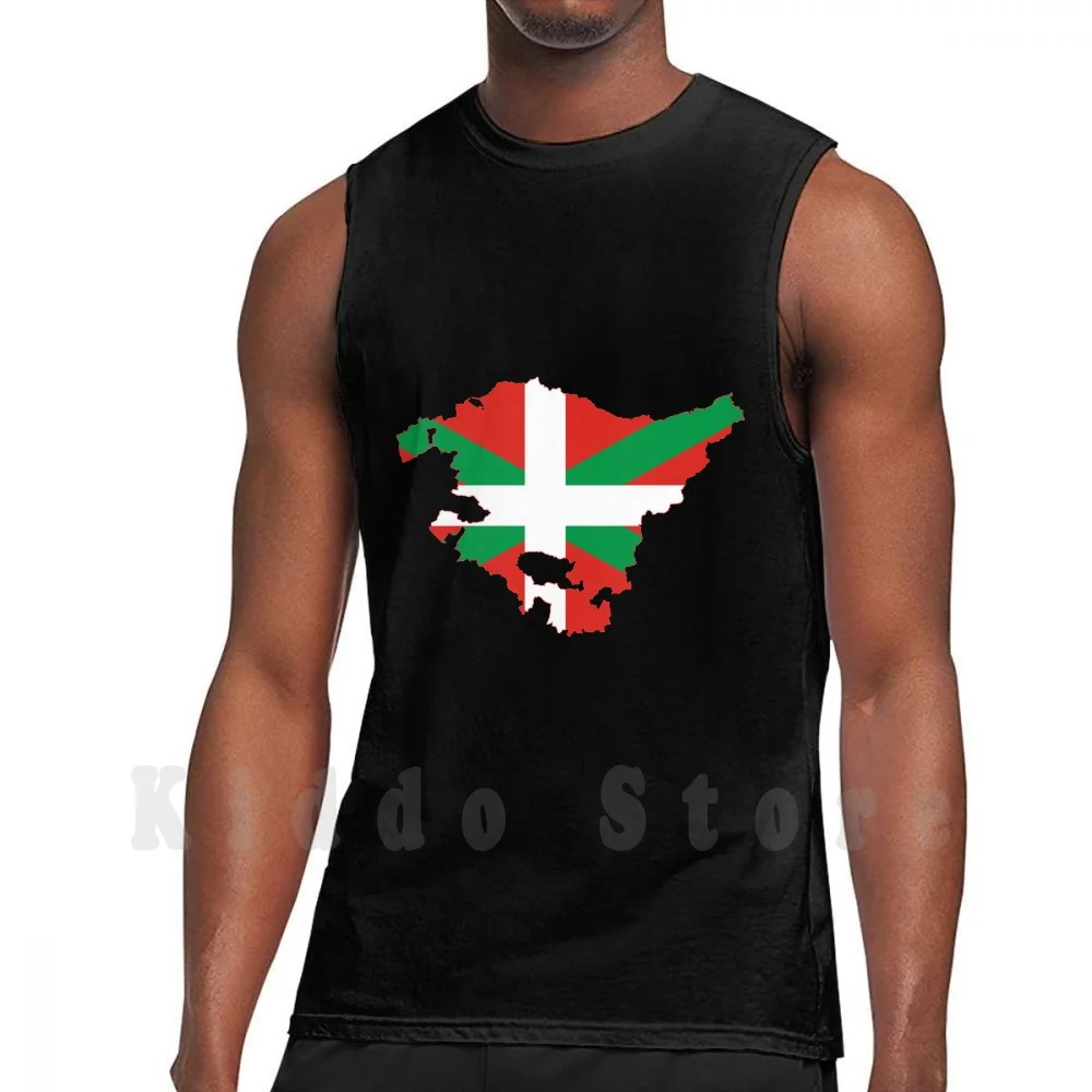 

Bilbao Basque Country Map Flag Dna Ikurrin  A-Basque Flag Tank Tops Vest 100% Cotton National Pride Halloween
