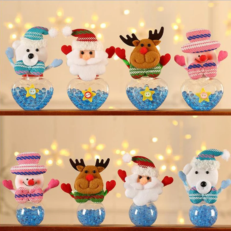 

Christmas Gift Bags Candy Jar Storage Bottle Santa Bag Sweet Christmas Candy Bag BoxesChild Kid Gifts New Year Navidad Candy Box