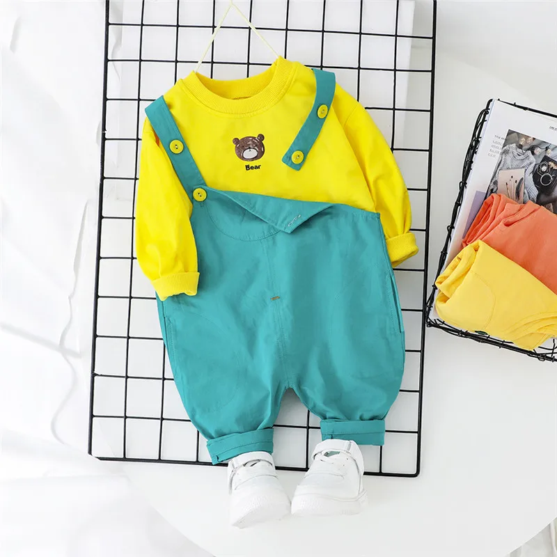 Комплект одежды из 100% хлопка для мальчиков от 0 до 5 лет новинка 2020 года весенний