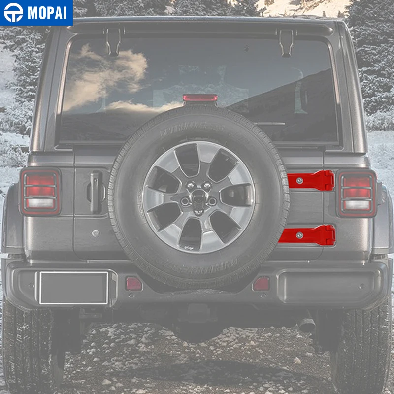 Наклейки на заднюю дверь автомобиля MOPAI ABS для Jeep Wrangler JL 2018 Up внешние аксессуары