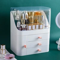 makeup organizer cosmetic storage box drawer type desktop finishing rack dustproof lipstick beauty mask case