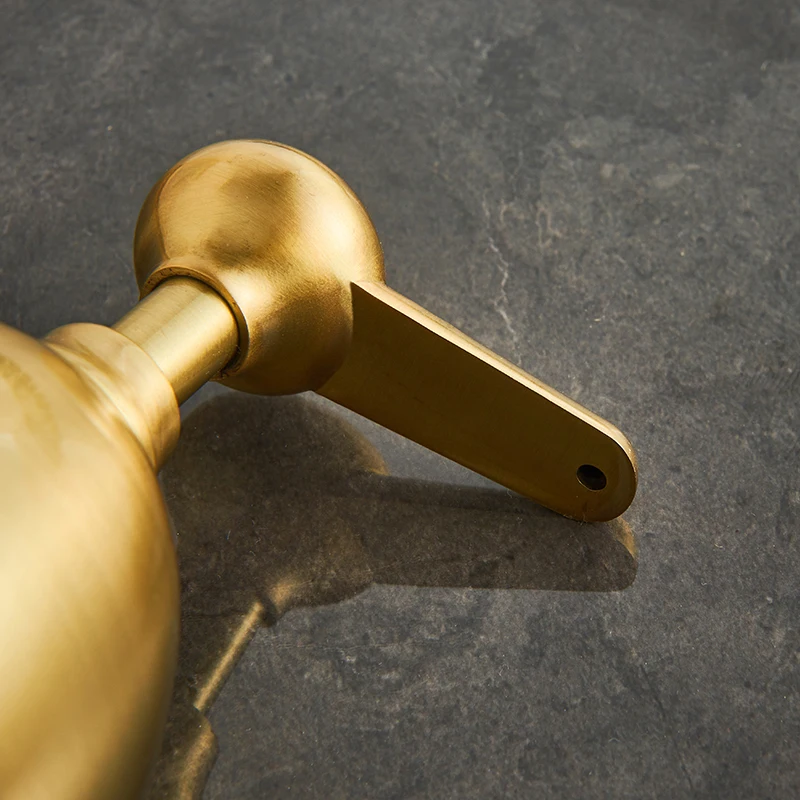 Бесплатная доставка Настольный Ретро диспенсер для мыла металлический пресс