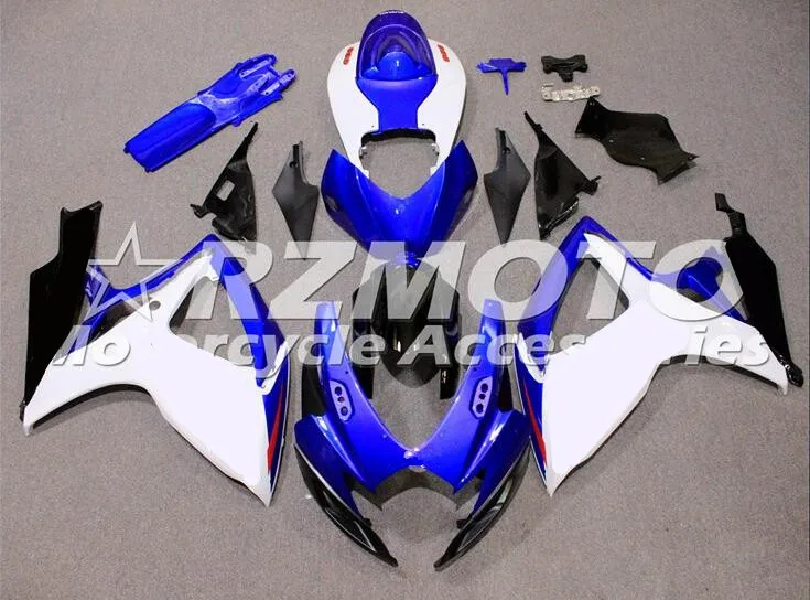 

New ABS whole Motorcycle Fairings Kit Fit for Suzuki GSX-R600 GSX-R750 600 750 K6 2006 2007 06 07 Custom Free blue white