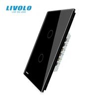 livolo us standard c5 vertical wall touch screen light switch 1 way general controlbacklight displaysensitive touch