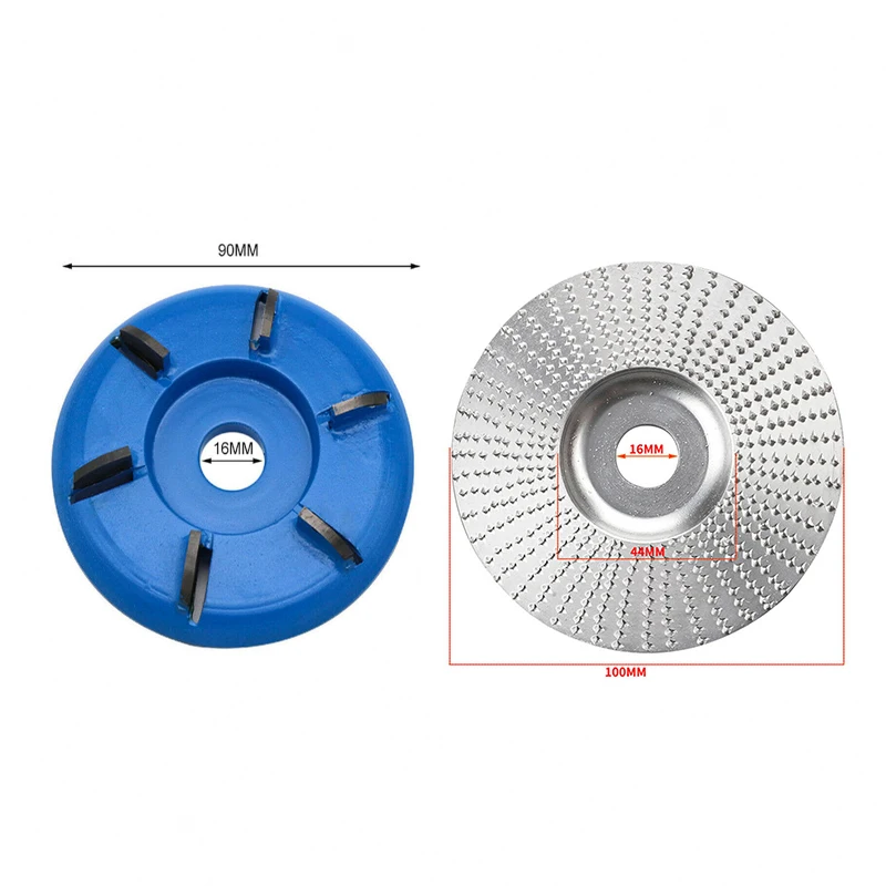

2pcs Tungsten Carbide Wood Sanding Carving Shaping Disc For Angle Grinder/Grinding Wheel Abrasive Tools
