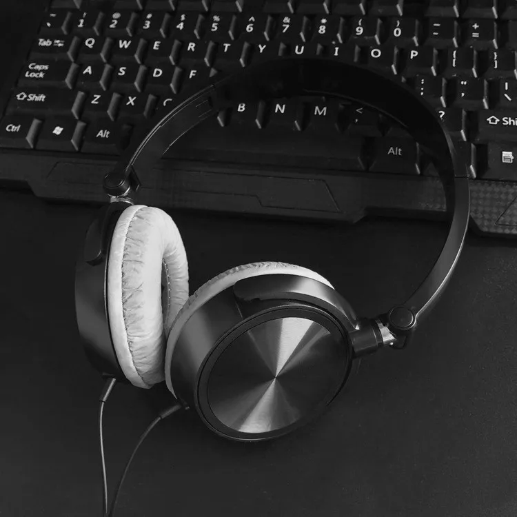 Black Стерео бас наушники для sony с микрофоном шумоподавления гарнитуры бас звук HiFi музыкальные наушники для iPhone Xiaomi PC - Цвет: Black