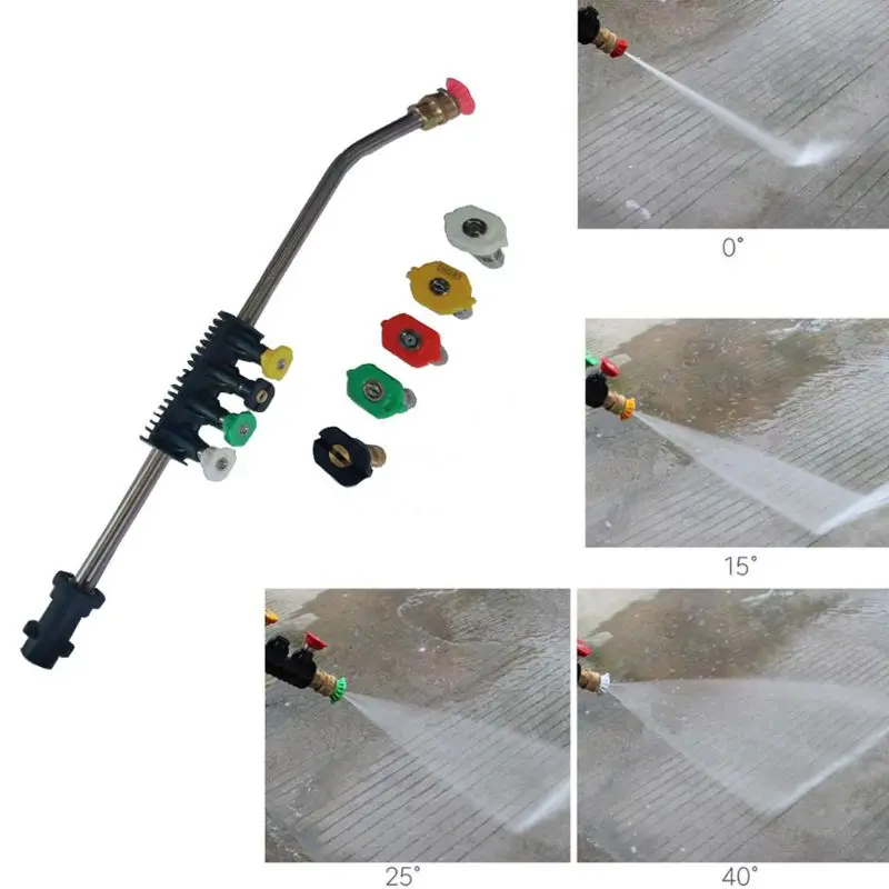 

Car Washer Metal Water Sprayer Jet Lance with 5 Nozzles for Karcher K Series X7JF