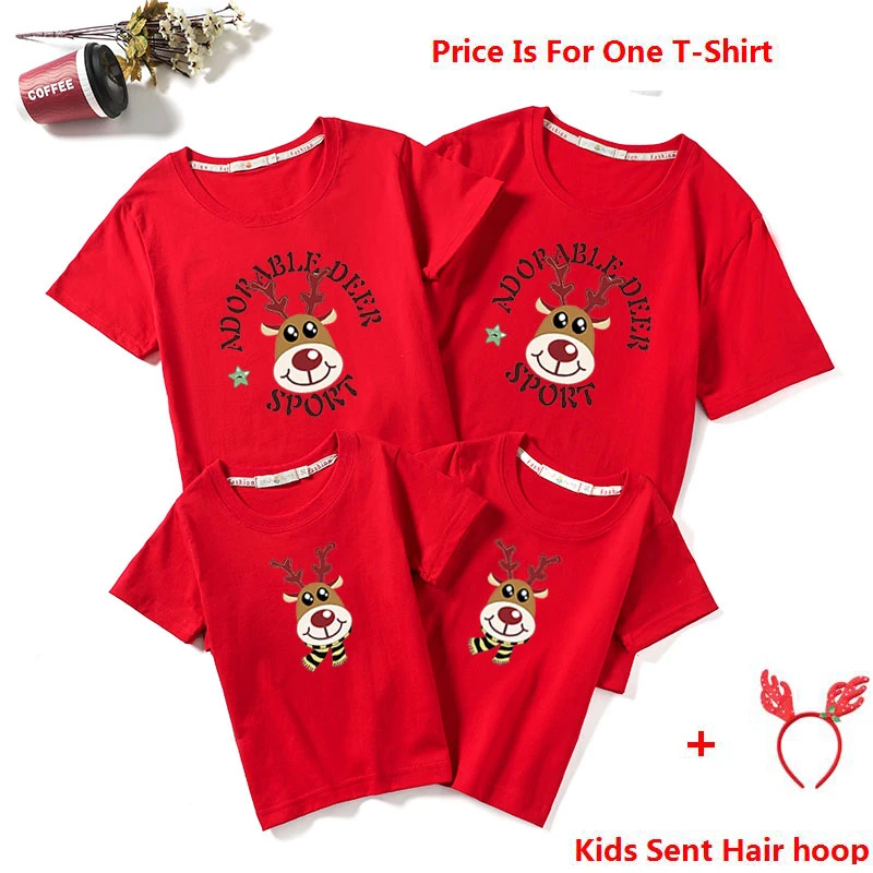 Новинка 2020 рождественские Семейные одинаковые наряды футболка для мамы папы