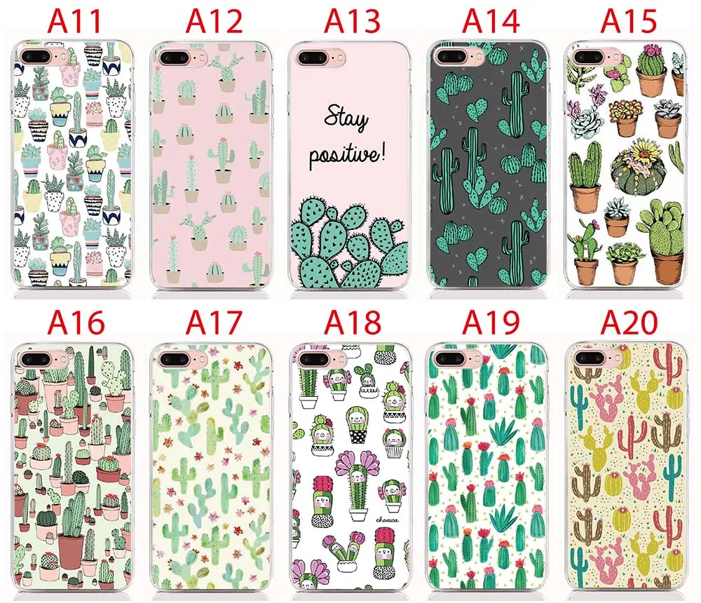 

New 2021 For Wiko View Max View Lite GO Prime Lenny 5 4 Plus 3 Max 2 Kenny Case Cute Cactus Soft TPU Back cover Mobile phone bag