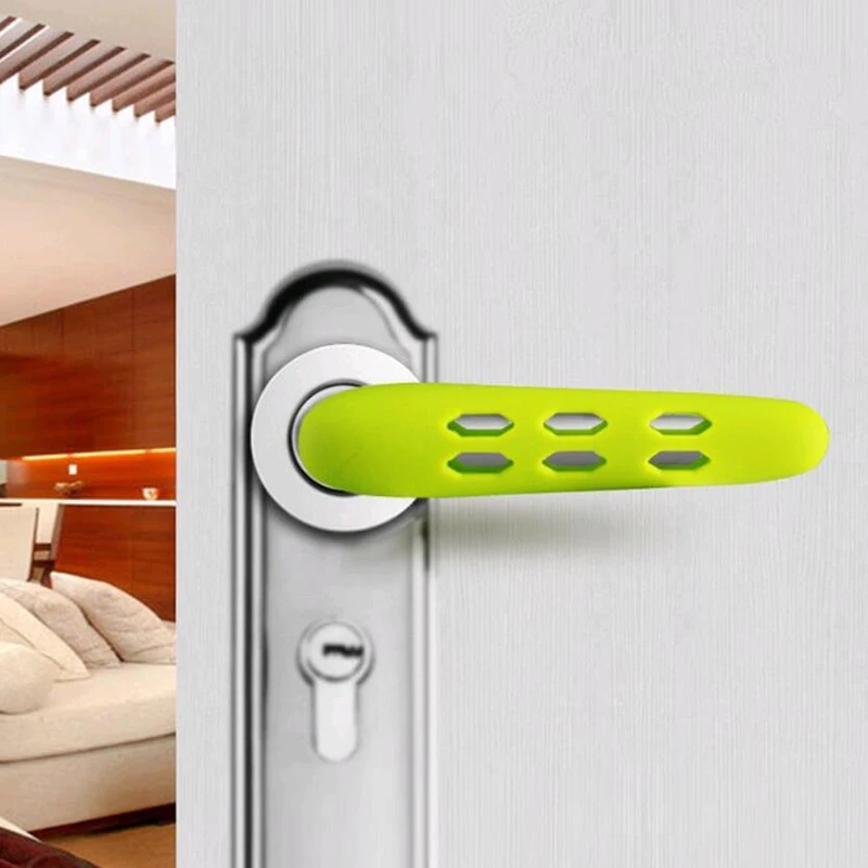 

Silicone Door Handle Protector Cover Anti Collision Static Door Handle Knob Cover Guard Kid Baby Safety Protector Doorknob Decor